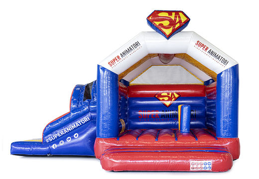 Custom made Superanimatori multifun 3D bouncy castles are perfect for various events. Order custom-made bouncy castles at JB Promotions UK