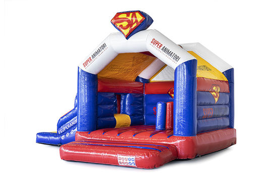 Order custom made Inflatable Super animatori multifun 3D bouncy castle at JB Inflatables UK. Request a free design for inflatable bouncy castles in your own corporate identity at JB Promotions UK