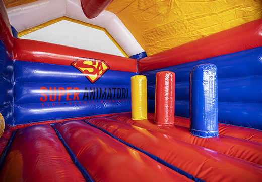 Order a bespoke inflatable Superanimatori multifun 3D bouncy castle online at JB Promotions UK. Buy customized Inflatable promotional bouncers online from JB Inflatables UK now