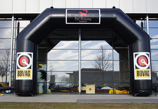 Custom made bovag inflatable start arches for sale at JB Promotions UK. Order promotional inflatable race arches online