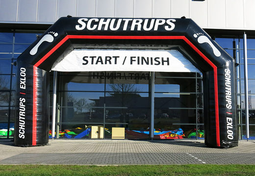 Custom made schutrups inflatable start & finish inflatable  arch for sale at JB Promotions UK. Buy a bespoke advertising arches now online