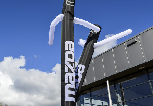 Custom Mazda skydancer in basic colors with your own company name and logo are perfect for various events. Order custom made inflatable tube at JB Promotions UK