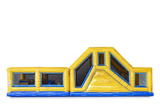 Order 13.5 meter long modular marble obstacle course with matching 3D objects for kids. Buy inflatable obstacle courses online now at JB Inflatables UK