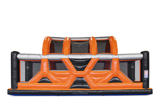 Buy mega inflatable 40-piece giga modular Canyon Jump assault course for children. Order inflatable obstacle courses online now at JB Inflatables UK