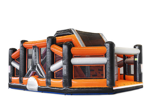 Buy Mega Dodge or Slide obstacle course for kids. Order inflatable obstacle courses online now at JB Inflatables UK