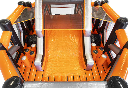 Buy inflatable 40-piece mega modular Dodge or Slide obstacle course for children. Order inflatable obstacle courses online now at JB Inflatables UK