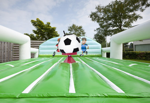 Buy an inflatable football themed crash mat for both old and young. Order an inflatable fall mat now online at JB Inflatables UK
