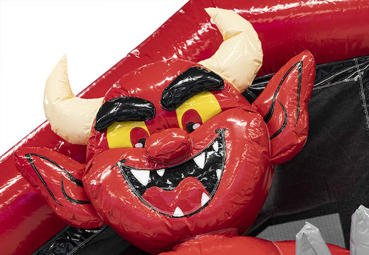 Order inflatable Red Devils online Customized Indoor Multiplay bouncy castles at JB Promotions UK; specialist in inflatable advertising items such as custom made bouncers