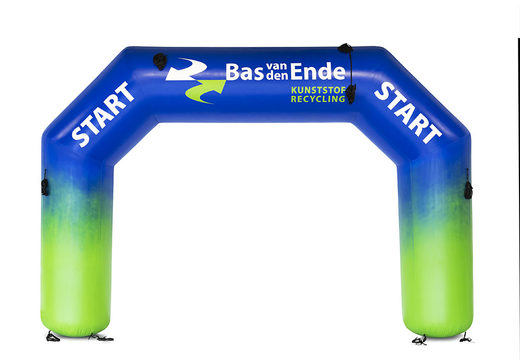 Order custom made Bas van den Ende start & finish arch at JB Promotions. Buy promotional advertising inflatable arches online at JB Inflatables UK