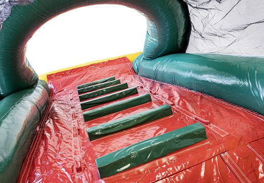 Buy a large inflatable dinopark rollerslide for both young and old. Order inflatable roller track now online at JB Promotions UK
