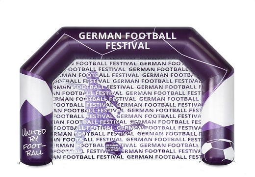 Inflatable custom made German Football Festival start & finish arch to buy at JB Promotions. Buy bespoke advertising arches online at JB Inflatables UK