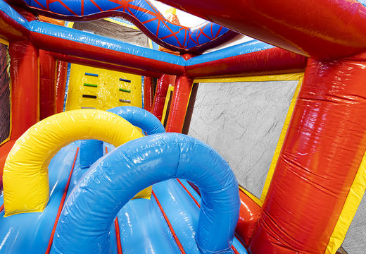 Order an obstacle course rollercoaster 17m in the themed rollercoaster with 7 game elements and colorful objects for kids. Buy inflatable obstacle courses online now at JB Inflatables UK
