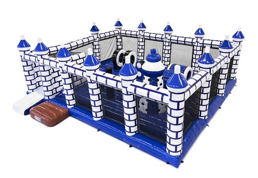 Buy custom made indoor super bouncer in castle theme at JB Promotions UK. Order now inflatable advertising bouncy castles in your own corporate identity at JB Inflatables UK