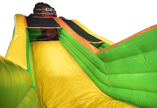 Get your inflatable gorilla slide with the cheerful colors, 3D objects and fun print on the side wall for children. Order inflatable slides now online at JB Inflatables UK