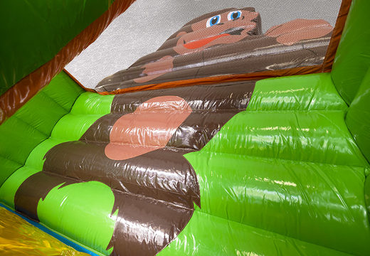 Get your inflatable gorilla slide with 3D objects online for kids. Order inflatable slides now at JB Inflatables UK