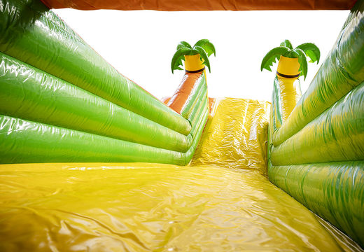 Buy the perfect gorilla themed inflatable slide with 3D objects for kids. Order inflatable slides now online at JB Inflatables UK