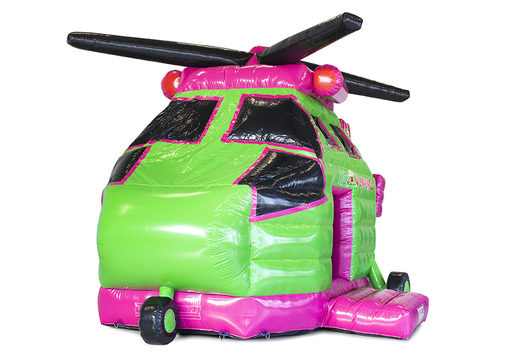 Order now online a bespoke Kidsjumping Helicopter Bouncy Castle at JB Promotions UK. Buy custom inflatable promotional  bouncy castles online from JB Inflatables UK now