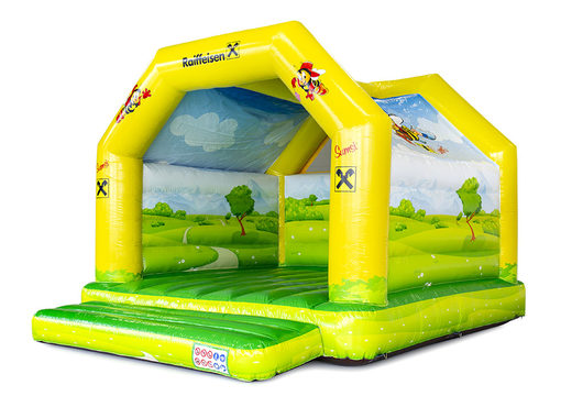 Bespoke promotional Raika Super Bouncy Castles are ideal for various events. Order custom made bouncy castles at JB Promotions UK