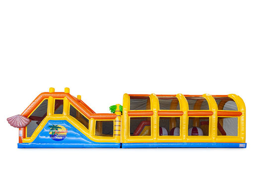 Buy inflatable beach adventure run for both young and old. Order inflatable obstacle courses online now at JB Promotions UK