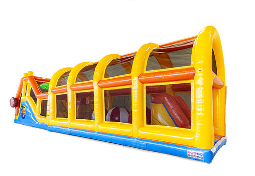 Get inflatable beach adventure run for young and old now online. Order inflatable obstacle courses at JB Promotions UK