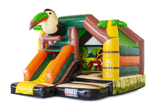 Buy inflatable indoor slide combo bouncy castle with slide in theme crocodile for children. Order inflatable bouncy castles online at JB Inflatables UK