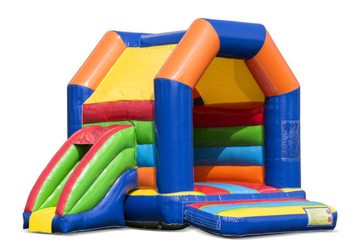 Midi inflatable multifun roofed bouncy castle in a standard theme for sale. Buy bouncy castles at JB Inflatables UK online