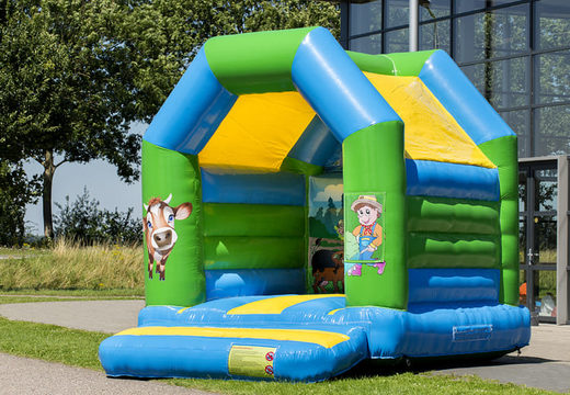 Midi farm themed bouncy castle for kids for sale. Buy bouncy castles online at JB Inflatables UK 
