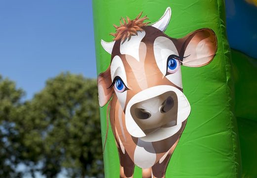 Midi bouncy castle with farm theme to buy. Order bouncy castles at JB Inflatables UK online