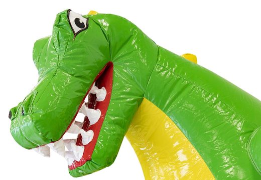 Order mini inflatable bounce house with slide in theme dinosaur for children. Inflatable bounce houses with slide for sale at JB Inflatables UK