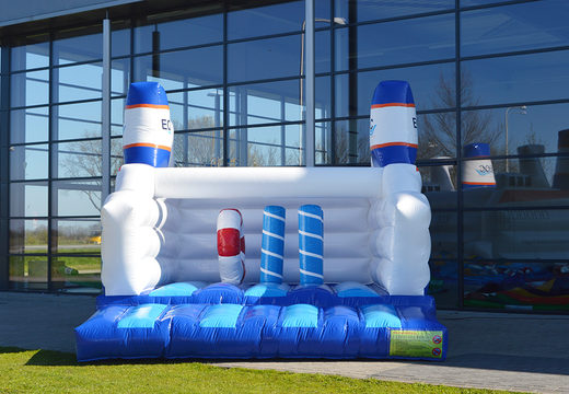 Order custom made inflatable EOC Ship bouncy castle online at JB Promotions UK; specialist in inflatable advertising items such as custom bouncers