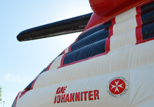 Buy Inflatable bespoke Die Johanniter Bouncer at JB Inflatables UK. Request a free design for inflatable bouncy castles in your own corporate identity now