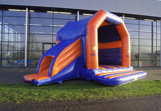 Buy promotional custom made Rabobank Multifun bouncy castle. Order now inflatable advertising bouncy castles in your  own corporate identity at JB Inflatables UK