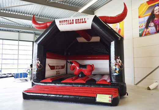 Order now custom made Buffalo Grill Bouncy castle at JB Promotions UK. Custom made inflatable advertising bouncers in different shapes and sizes for sale