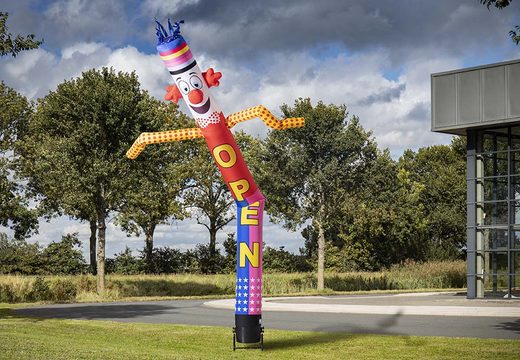 Order the inflatable 6m high skydancer clown now online at JB Inflatables UK. Fast delivery of all standard inflatable airdancers.