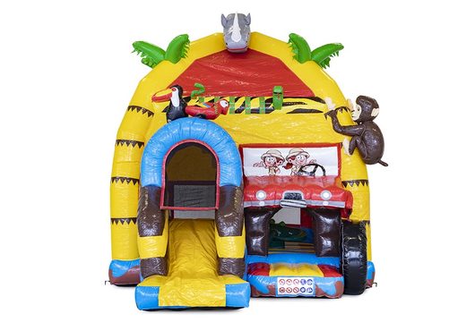 Bespoke Typical Joris Events Maxi Multifun Safari bouncy castle made at JB Promotions UK. Promotional inflatables in all shapes and sizes made at JB Promotions UK