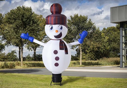 Order the 4m high inflatable airdancer snowman now online at JB Inflatables UK. Buy standard inflatables skydancers for every event