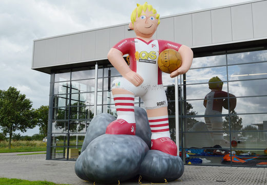 Buy inflatable FC Emmen Mascot doll product enlargement. Order inflatable 3D objects now online at JB Inflatables UK