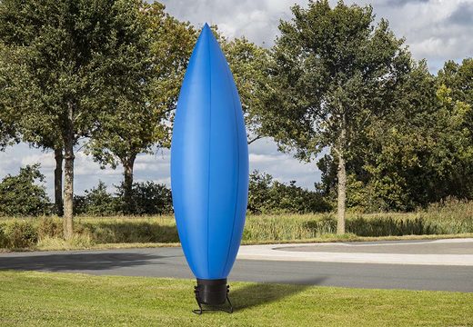 Order the inflatable 4m high skydancer cone in blue now online at JB Inflatables UK. Standard inflatables skytubes for every event