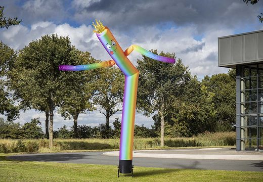 Buy the 6m airdancer in rainbow color vertical online at JB Inflatables UK now. All standard inflatable skydancers are delivered super fast