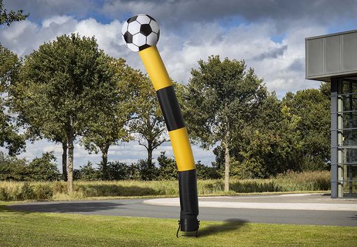 Order the 6m airdancer with 3d ball in yellow black at JB Inflatables UK. Buy standard inflatables tubes for sports events
