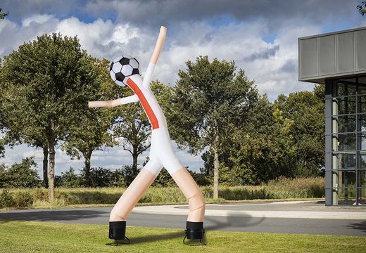 Buy the 6m skyman with 2 legs and 3d ball in red and white online now at JB Inflatables UK. Fast delivery for all standard inflatable airdancers