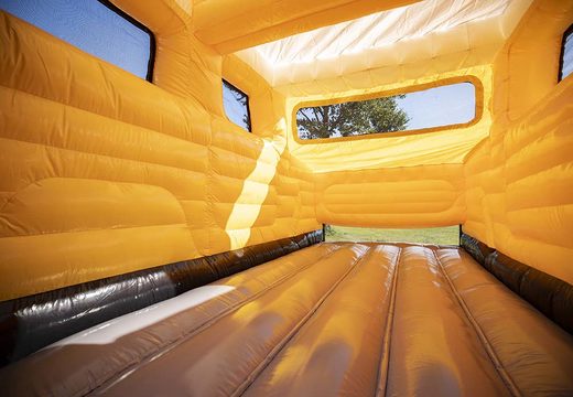 Order online custom made inflatable Toyota Land Cruiser Autobedrijf van der Linde bouncy castle in your own corporate identity at JB Promotions UK; specialist in inflatable advertising items such as custom made bouncy castles