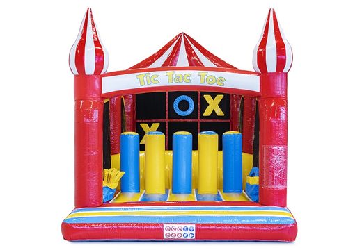 Buy bouncy castle with assult course and tic tac toe game for kids. Order inflatable bouncy castles online at JB Inflatables UK