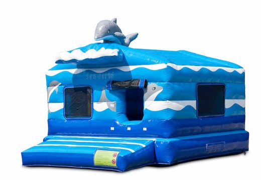 Buy large inflatable indoor play fun blue ball pit bouncy castle in seaworld theme for children. Order bouncy castles online at JB Inflatables UK