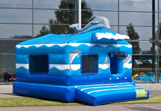Order covered inflatable playfun blue ball pit bouncy castle in the Seaworld theme for kids. Buy bouncy castles online at JB Inflatables UK