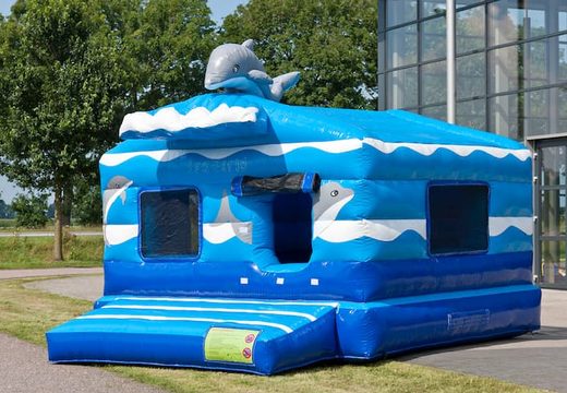Seaworld themed inflatable ball pit with a 3D object on the roof and fun pictures on the walls. Order bouncy castles online at JB Inflatables UK