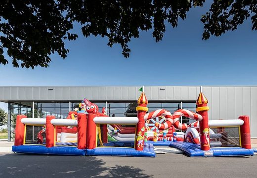 Order large inflatable bouncy castle in circus theme for children. Buy bouncy castles online at JB Inflatables UK