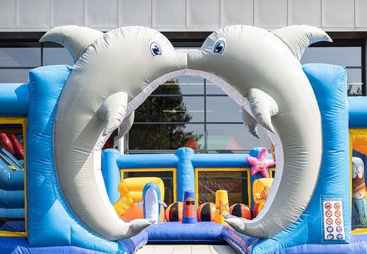 Order large inflatable bouncy castle in seaworld theme for children. Buy bouncy castles online at JB Inflatables UK