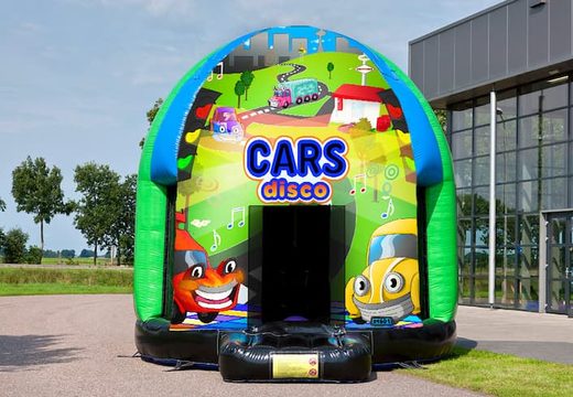 Buy multi-themed 3,5m bouncy castle  Cars themed for kids. Order Inflatable bouncy castles at JB Inflatables UK