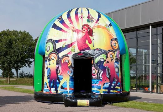 Buy multi-themed 3,5m bouncy castle in Club Party theme for kids. Order Inflatable bouncy castles at JB Inflatables UK